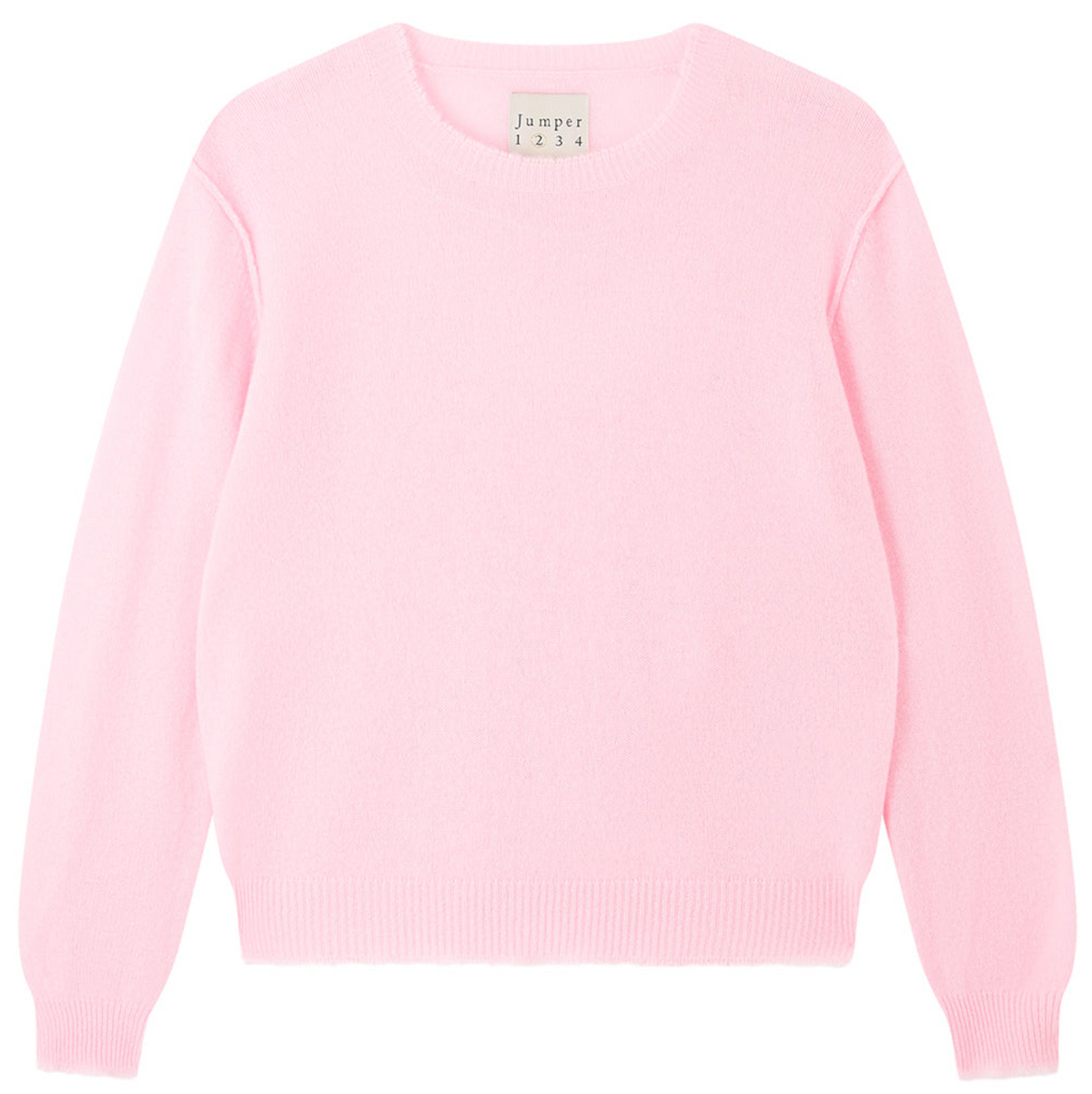 Cashmere Distressed Crew Blossom Pink