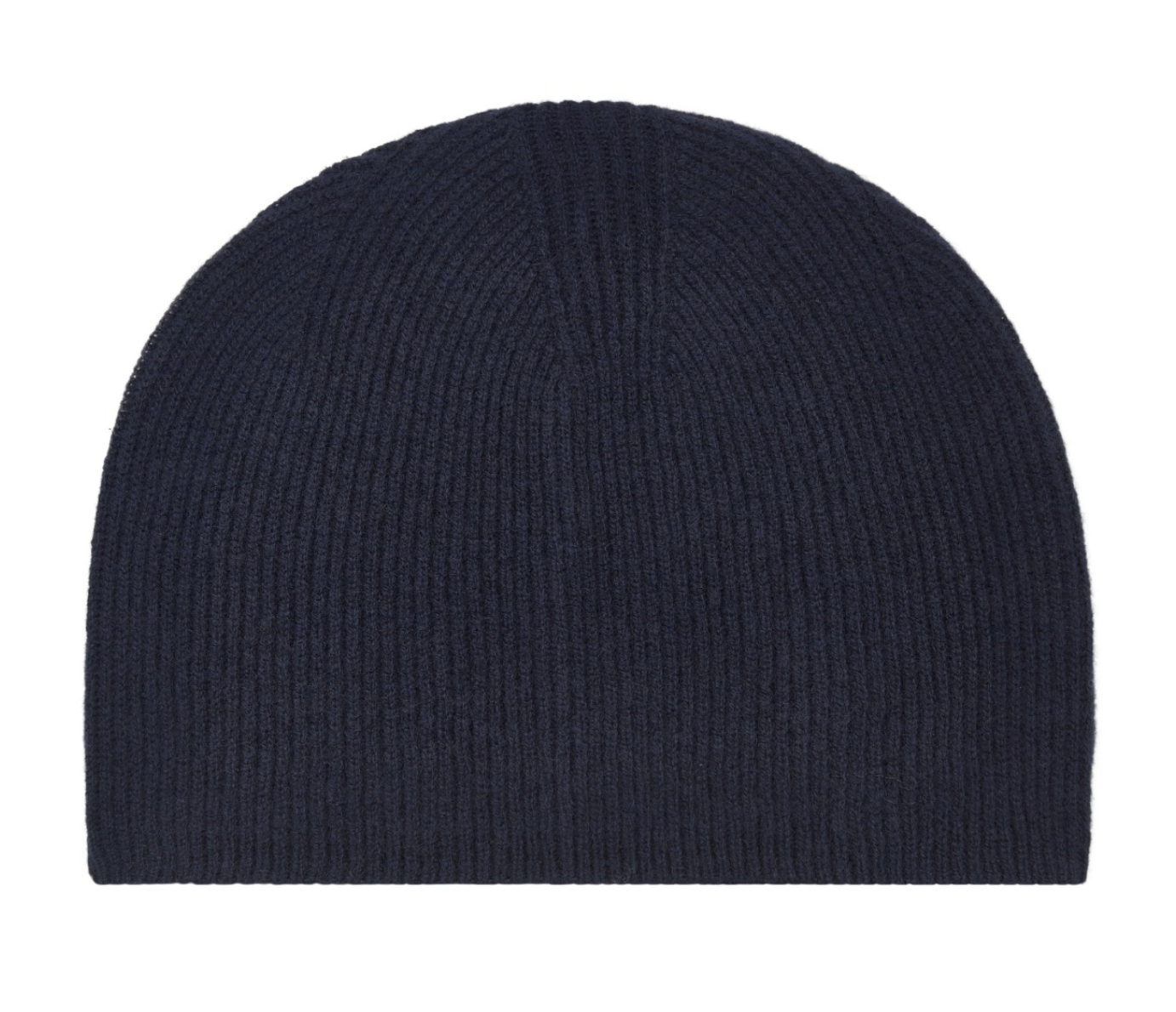 Cashmere Rib Beanie Navy