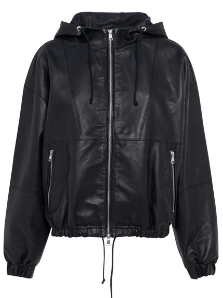 Tanner leather jacket black