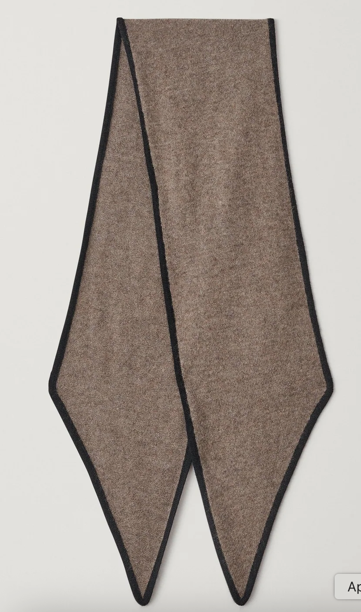 Chelsea scarf truffle/black