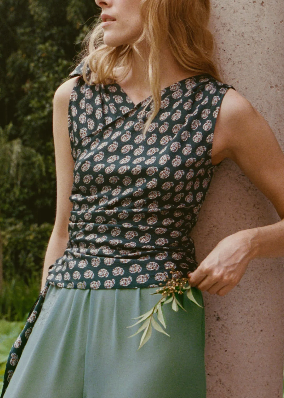 Janille top chaumont paisley