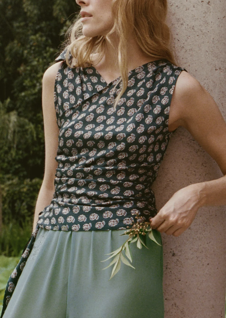 Janille top chaumont paisley