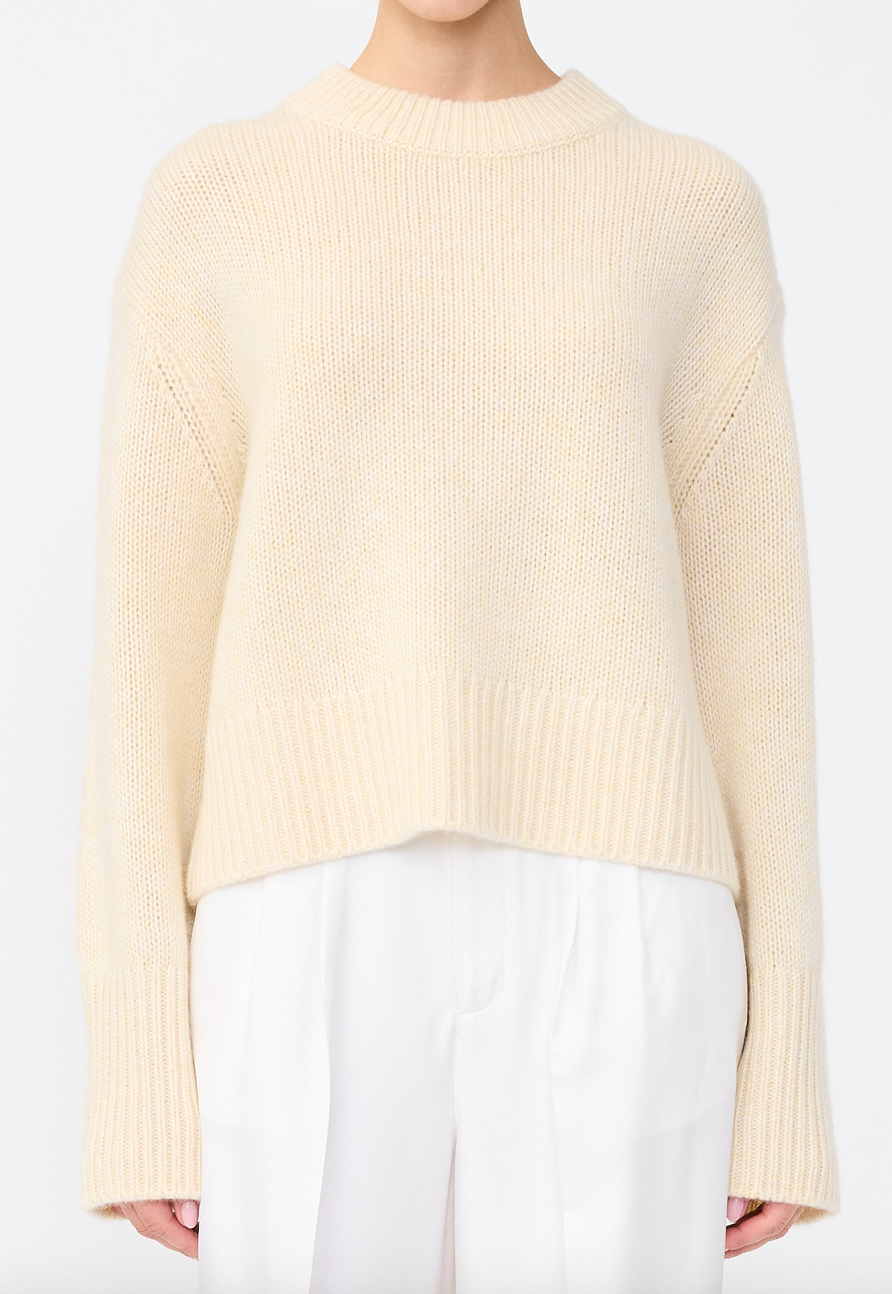 Tarie sparkle sweater soft limone