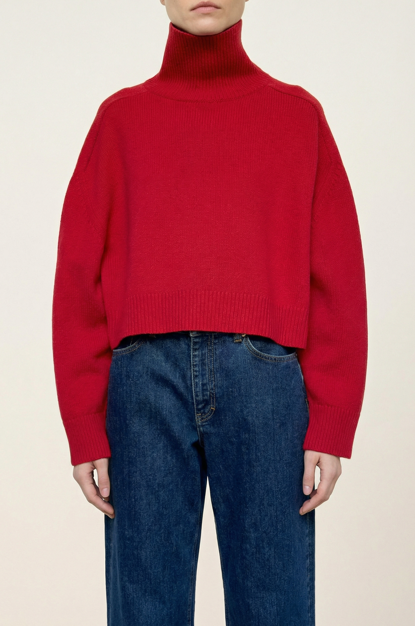 Ballerine sweater carmin red