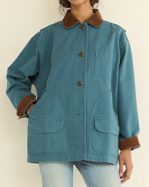 Pascual jacket caspian blue