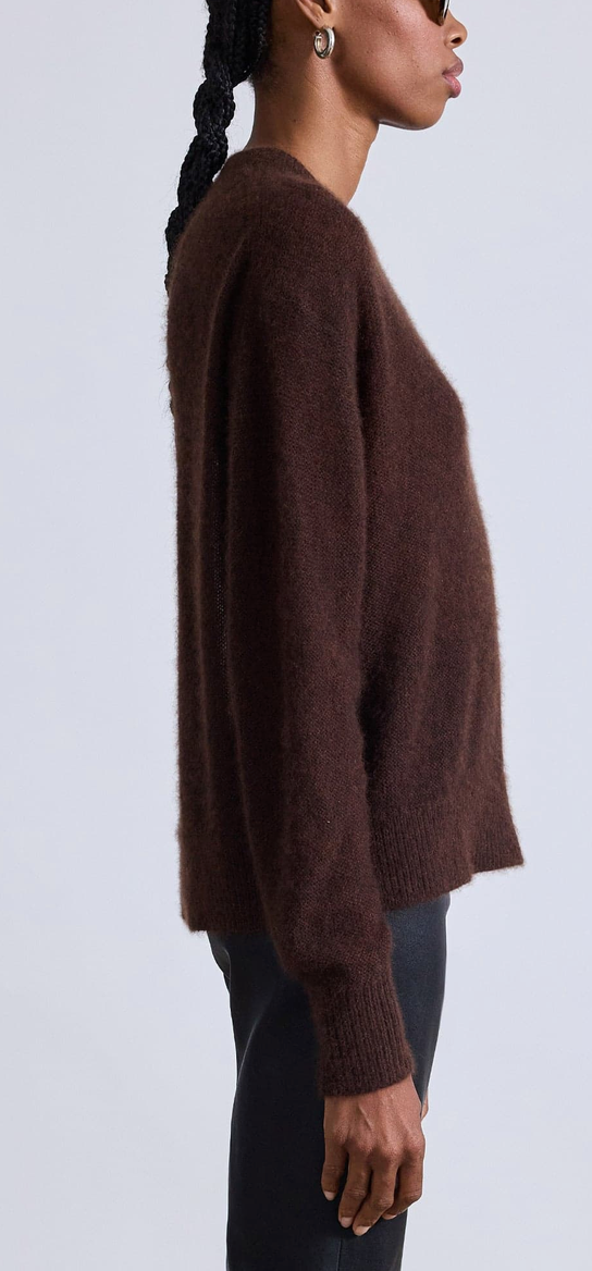 Softest Tissue Weight Sweater Chocolate