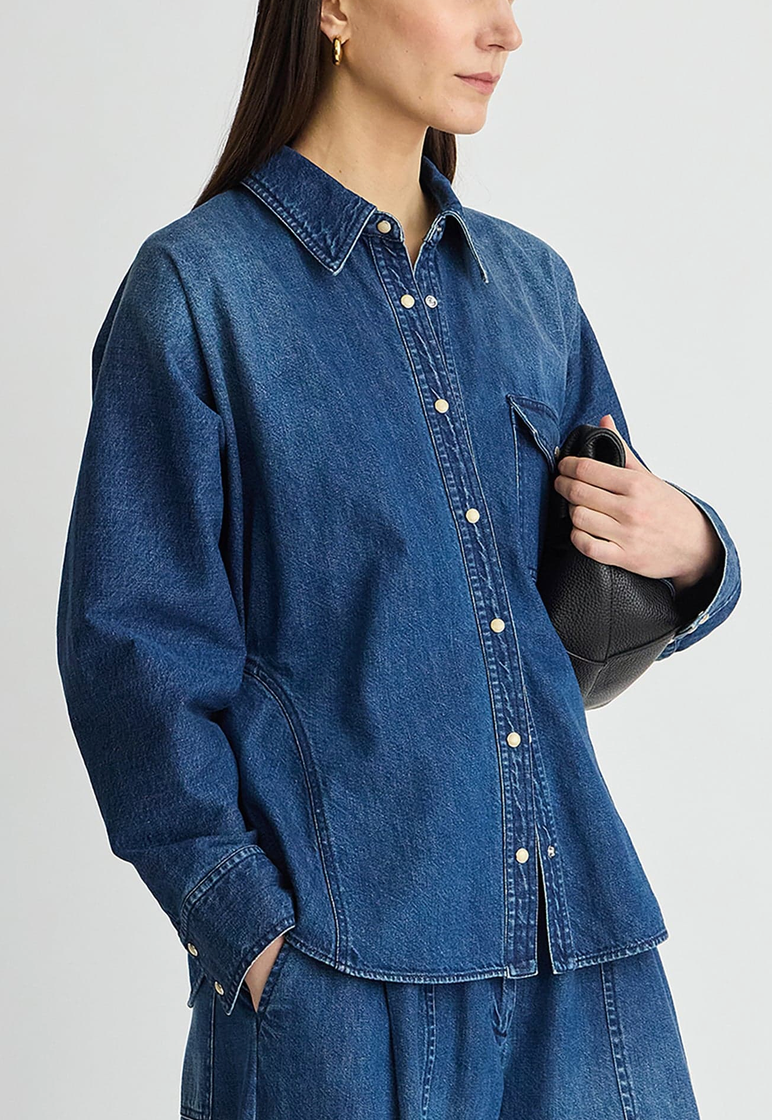 Anni Denim Button Up Bluey