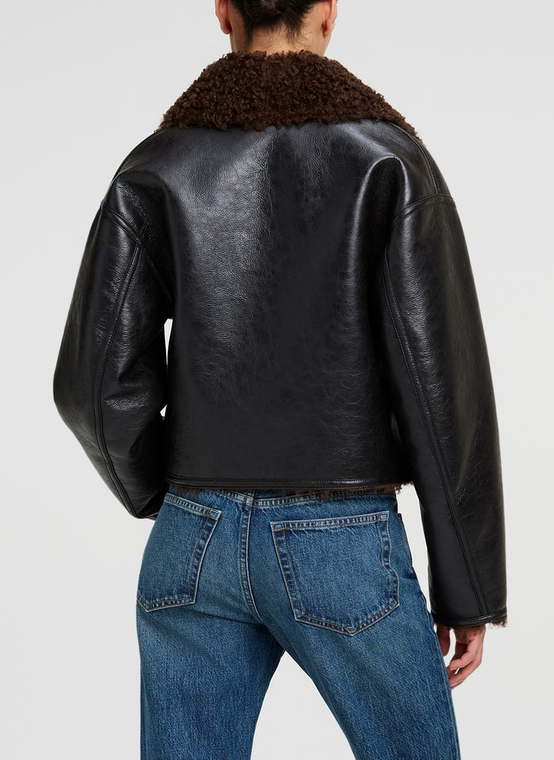 Stella Faux Shearling Jacket Deepest Brown / Pilot Brown