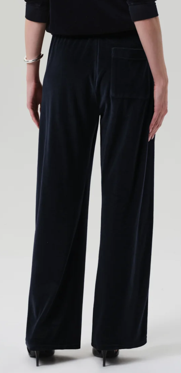 Brynn drawstring plush velour pant notte