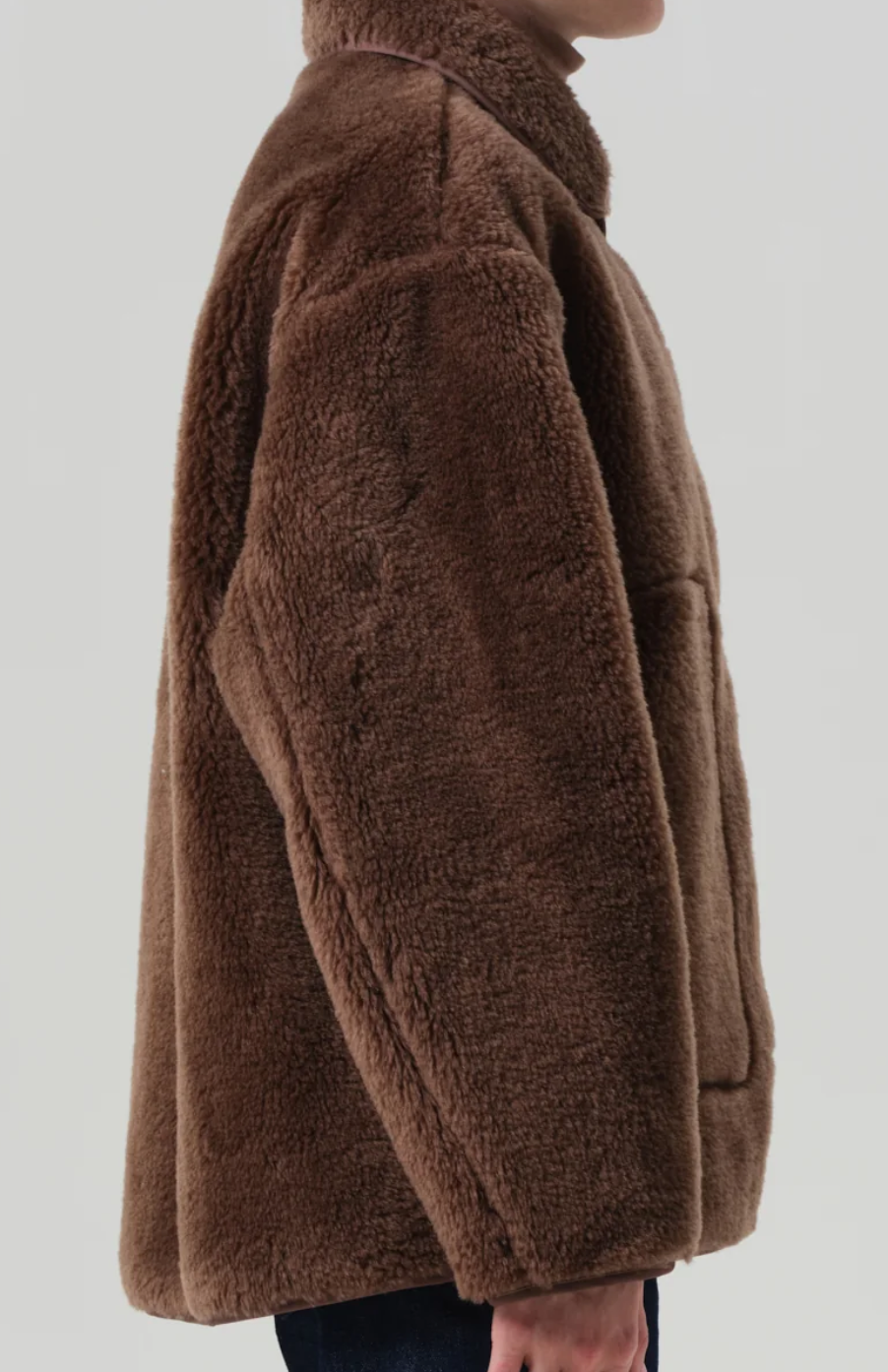 Astrid sherpa jacket warm tan
