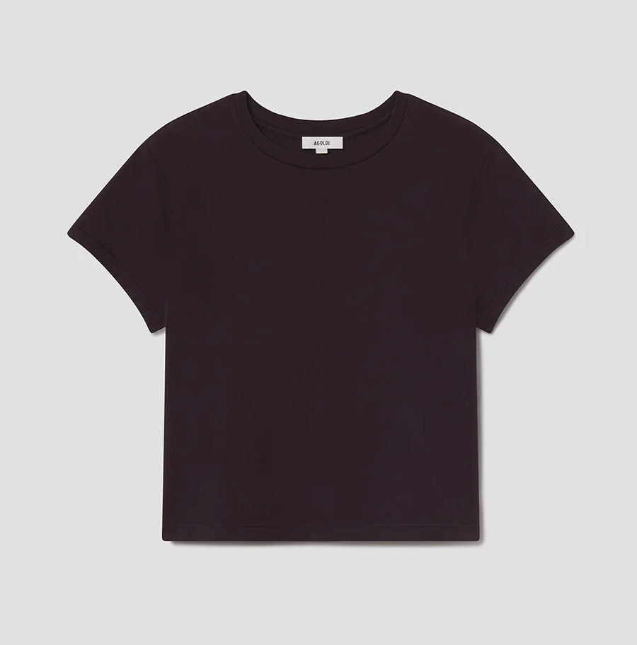Adine Shrunken Tee In Eggplant