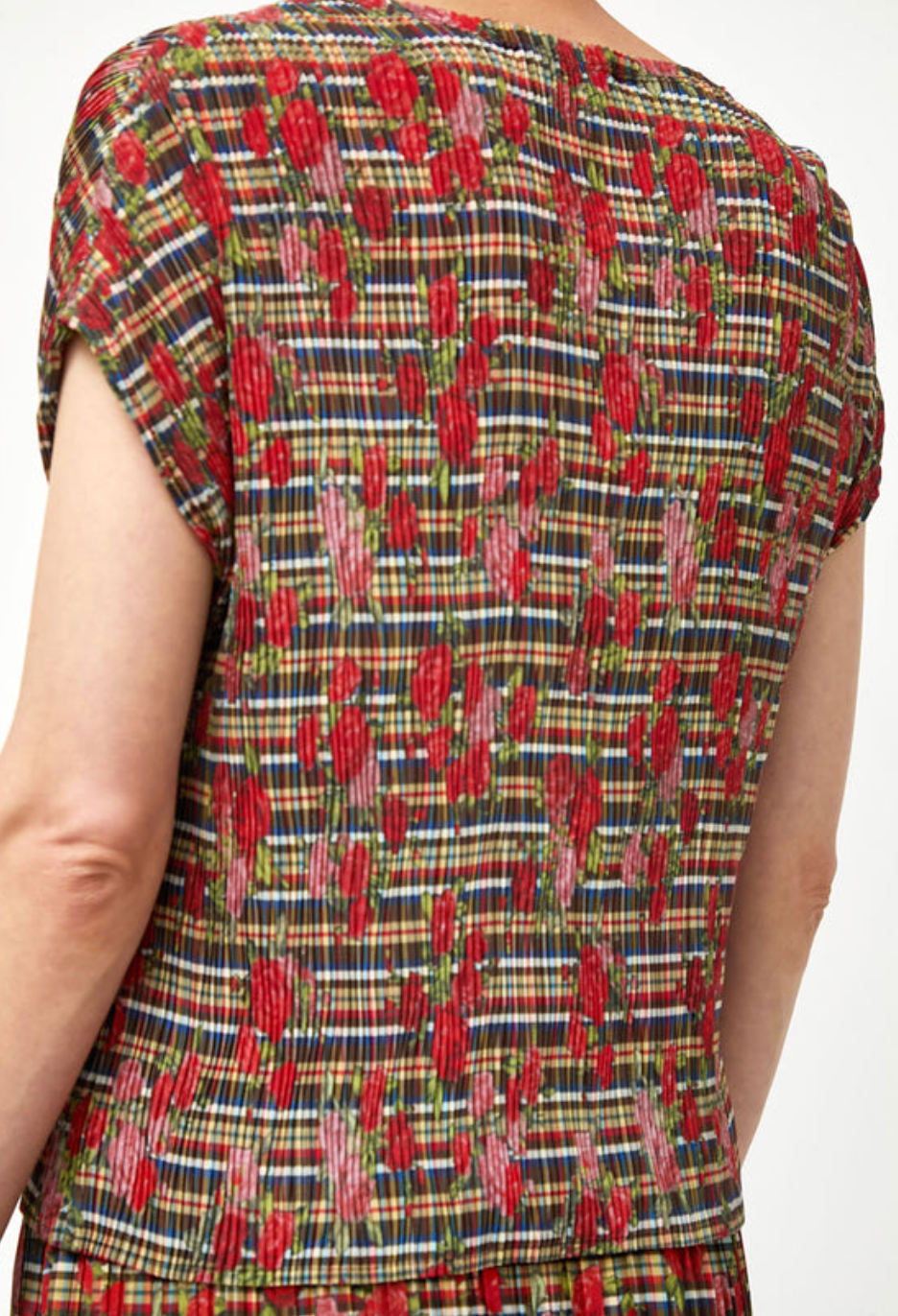Nico Top In Rose Plaid