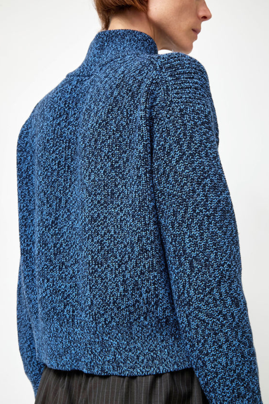 Keir Knit Cardigan Blue Melange