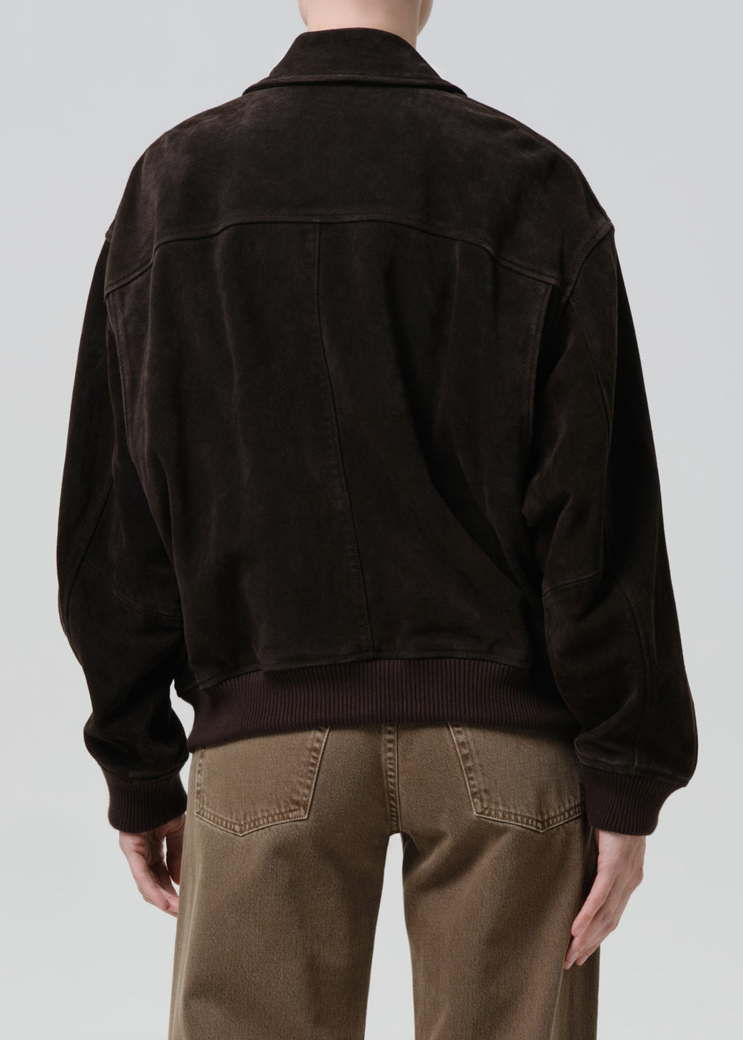 Vivienne suede jacket in chocolate brown