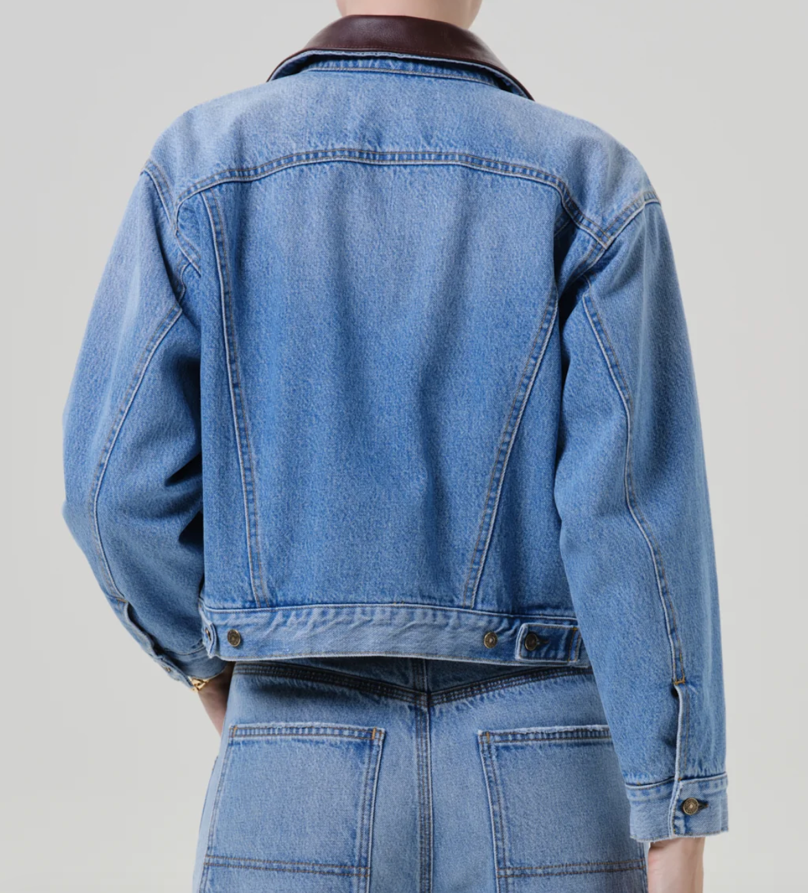 skylar denim jacket in sunlit