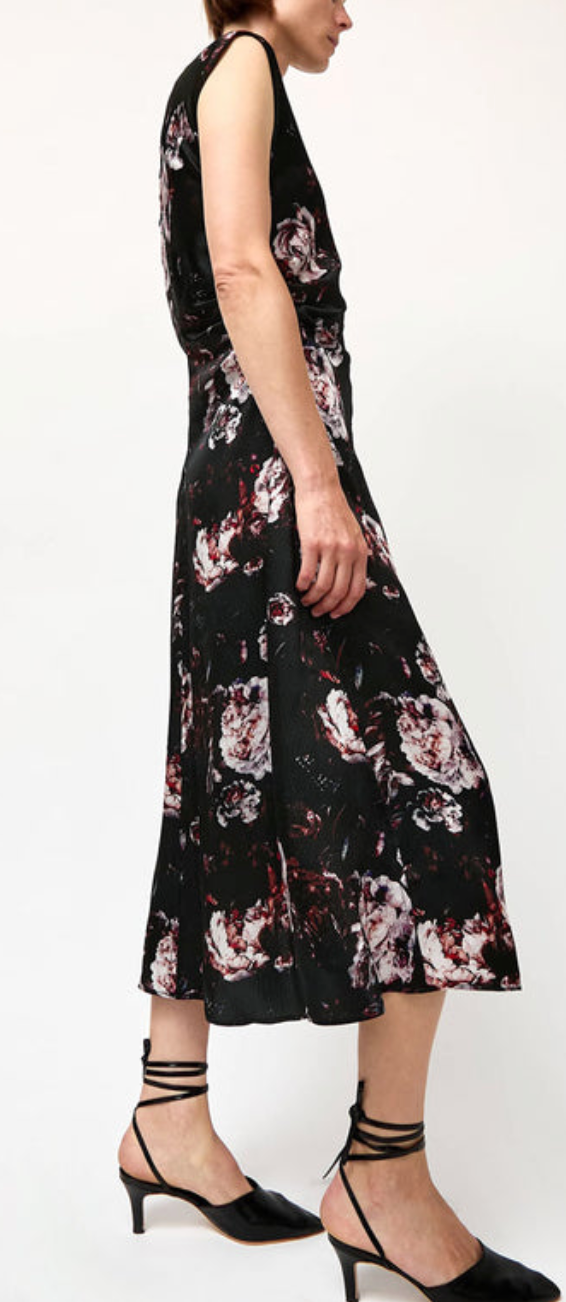 Rochelle Dress In Black Rose