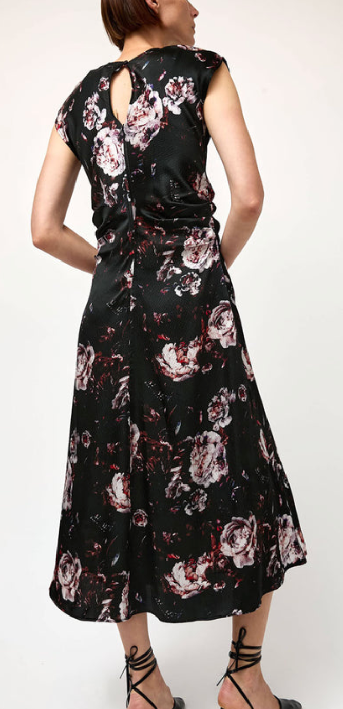 Rochelle Dress In Black Rose