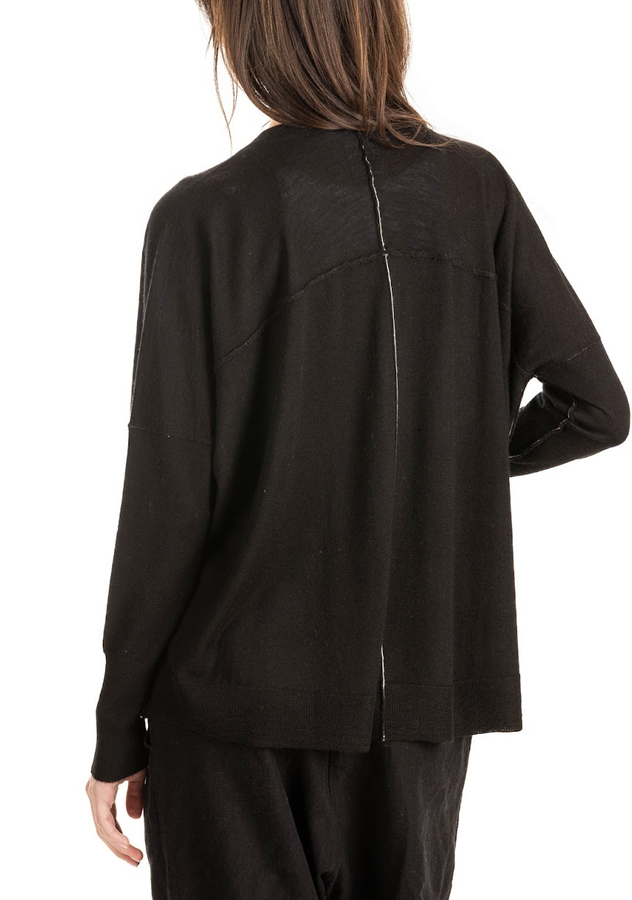 Cashmere Boxy Cardigan Black