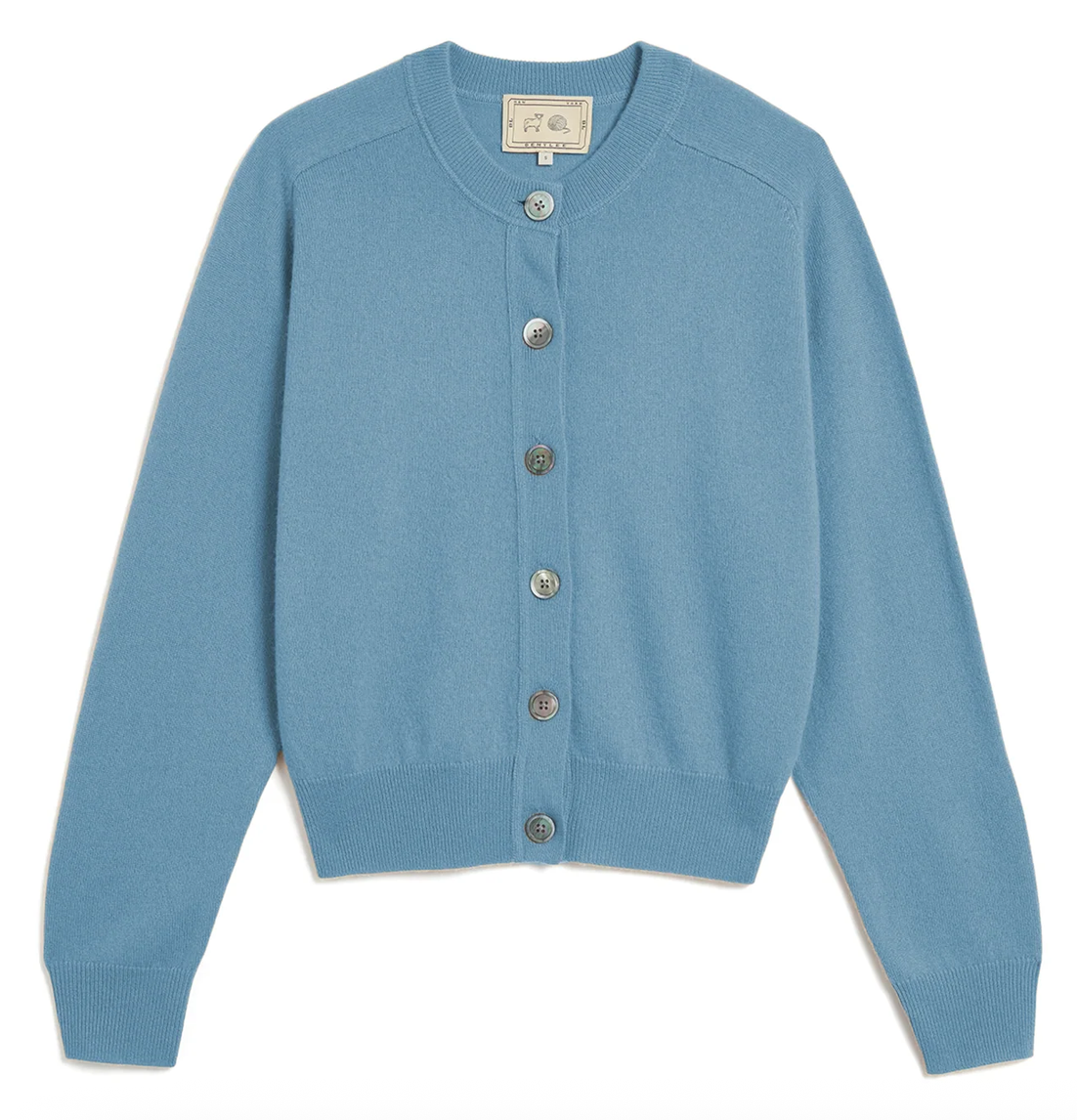 Gwen cashmere cardigan vintage blue