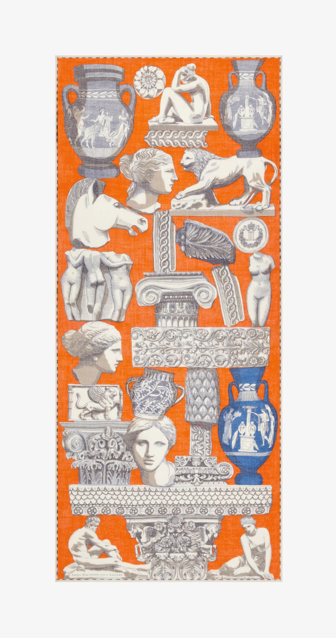 Rectangle Scarf 80 Archives Orange