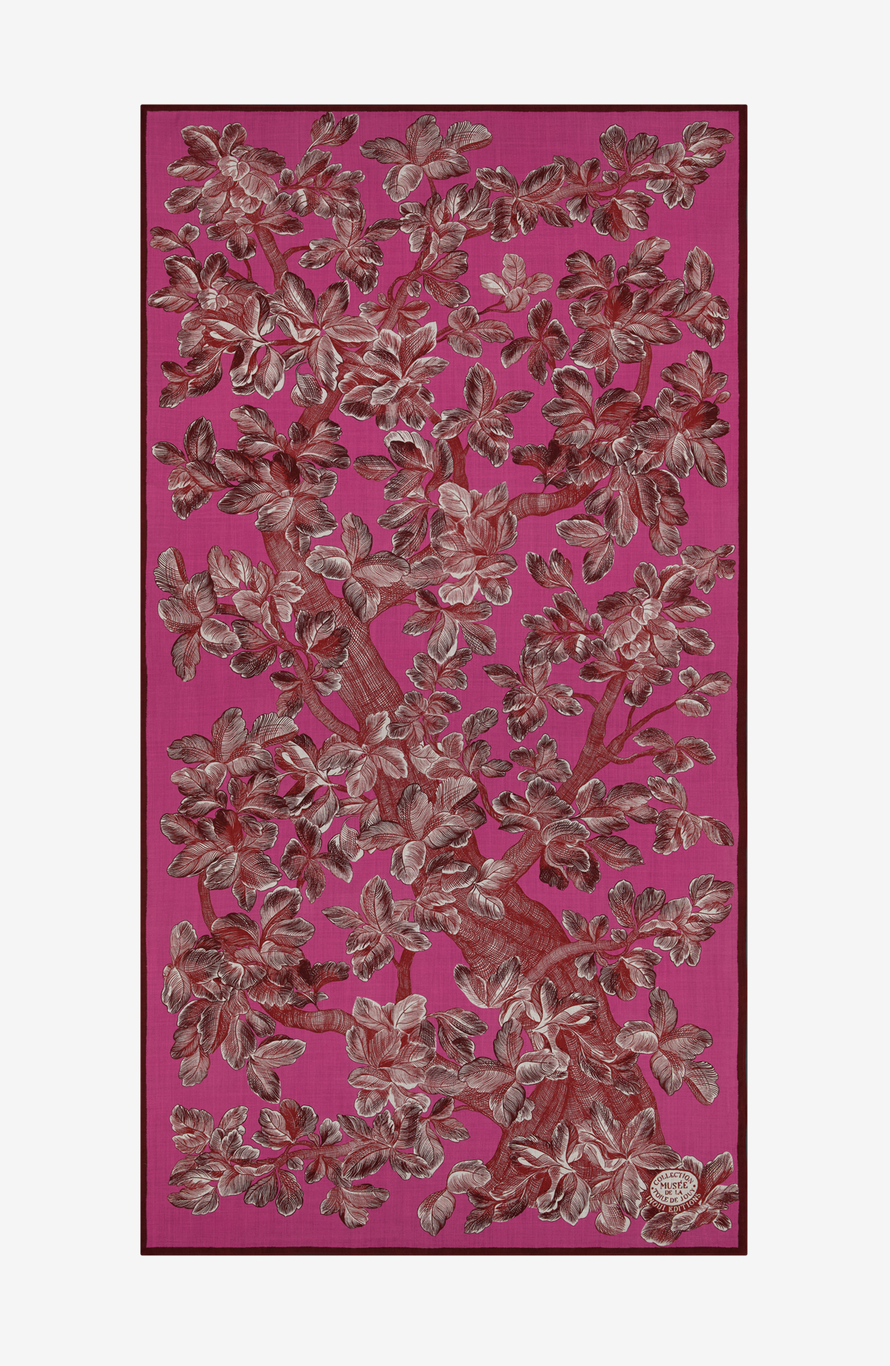 Rectangle Scarf 100 Arboris Fuchsia