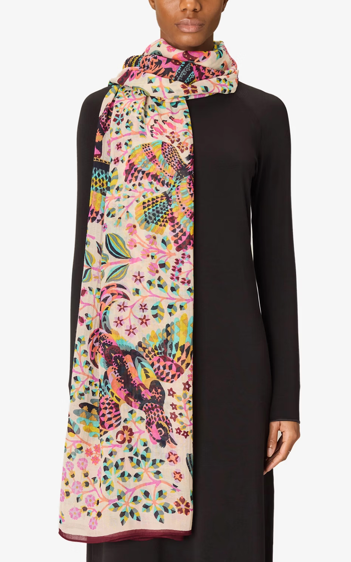 Rectangle Scarf 100 Rene Perrot Pastel