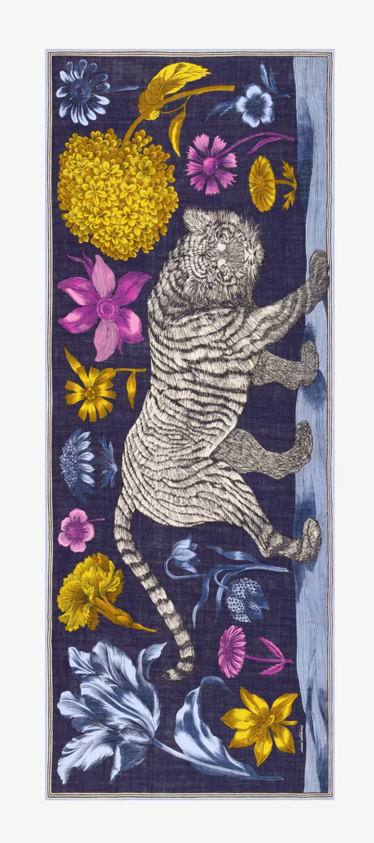 Rectangle Scarf 80 Gustav Navy