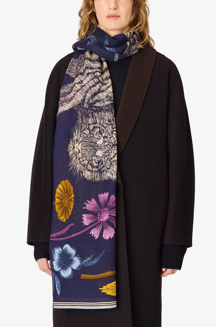 Rectangle Scarf 80 Gustav Navy