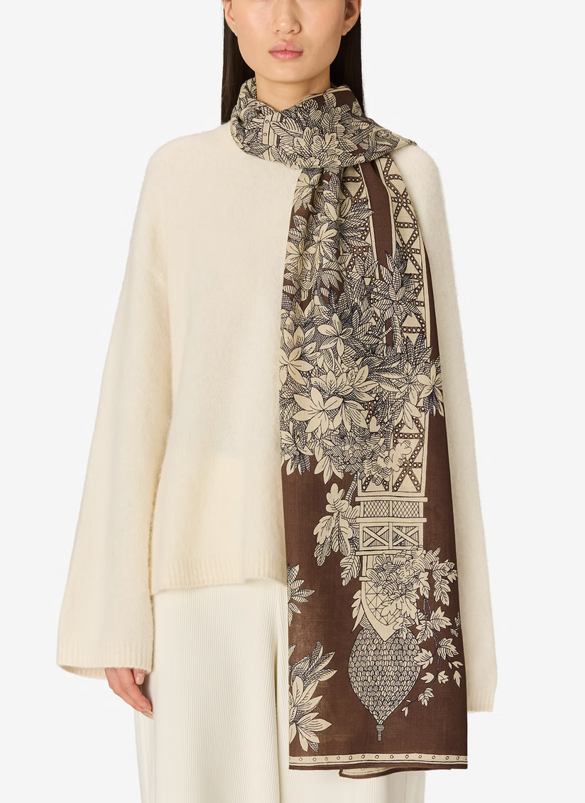 Rectangle Scarf 80 1889 Brown