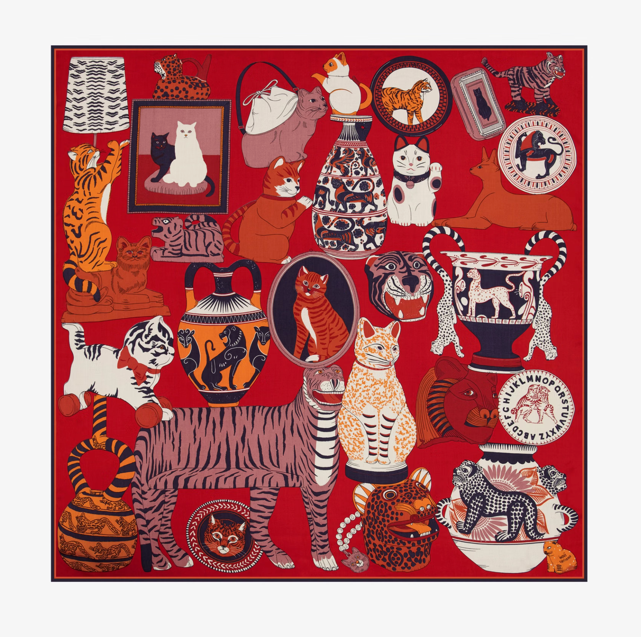 Square Scarf 130 Collector Red