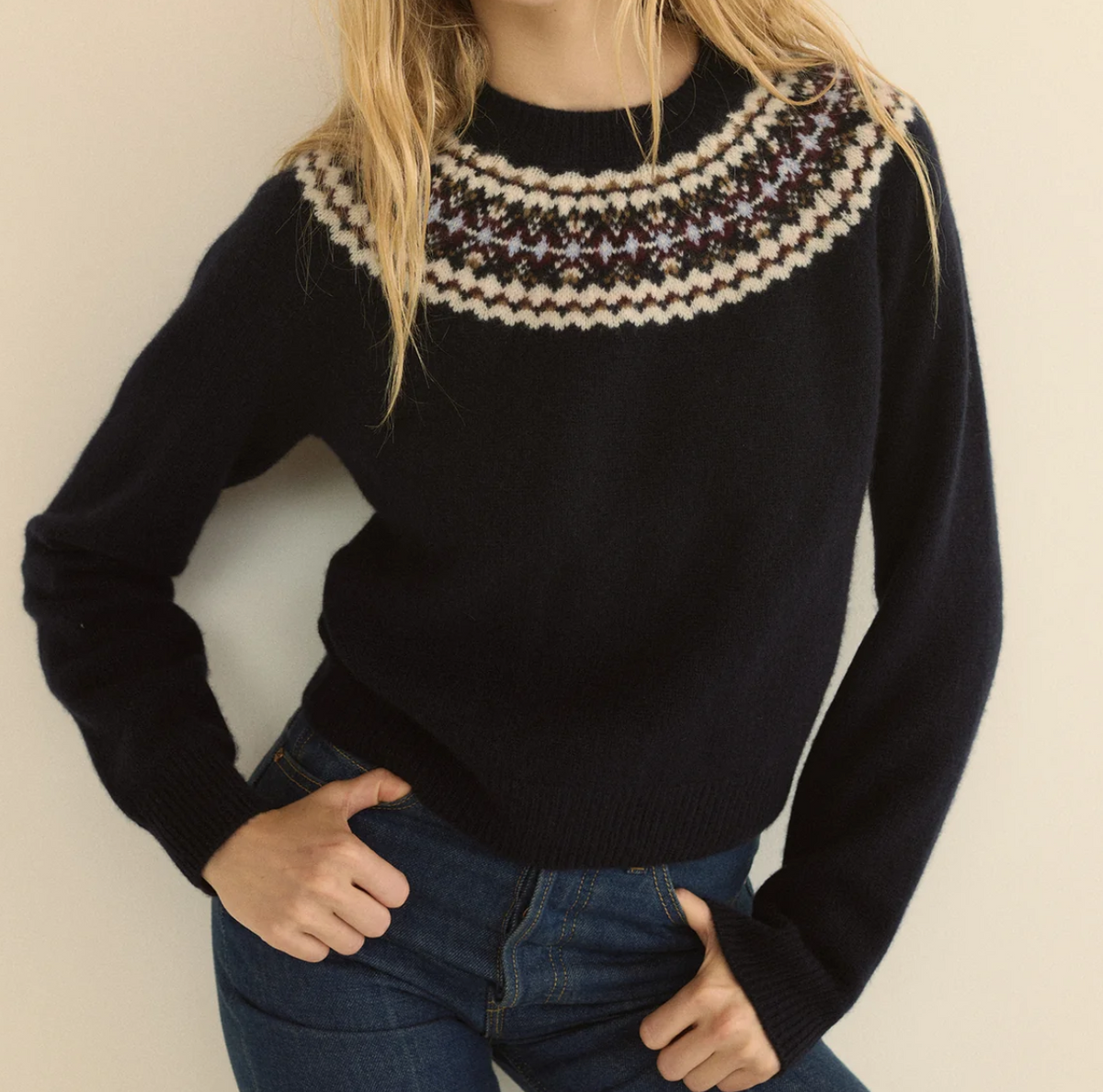 Boniface cashmere sweater navy