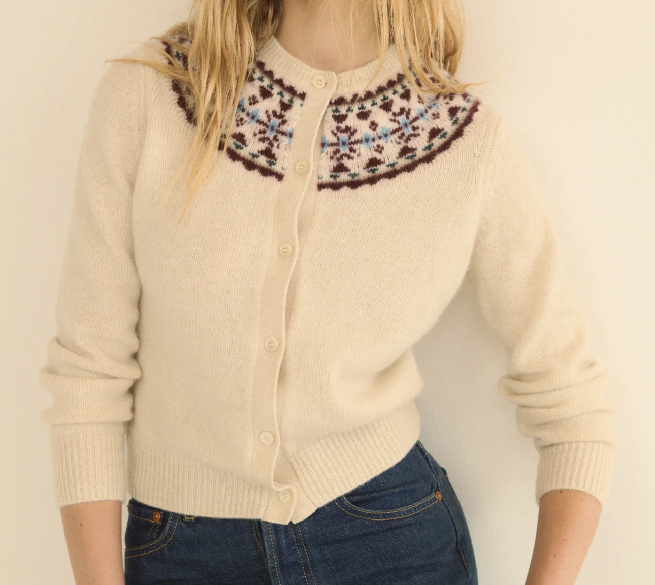 Olympe cashmere cardigan cottage