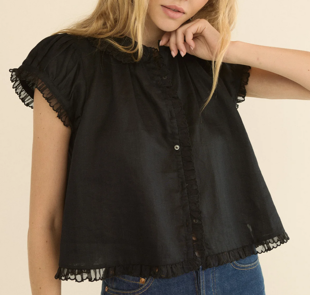 Karina top black