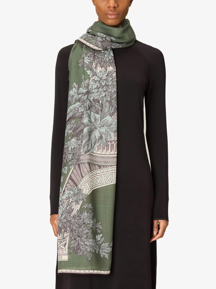 Rectangle Scarf 80 1889 Khaki