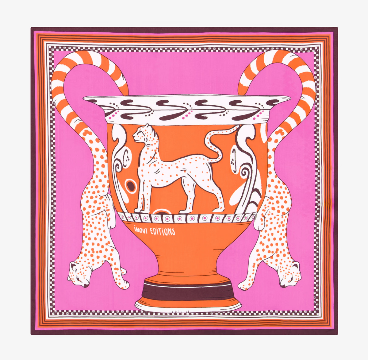 Square Scarf 55 Collectionneur Pink