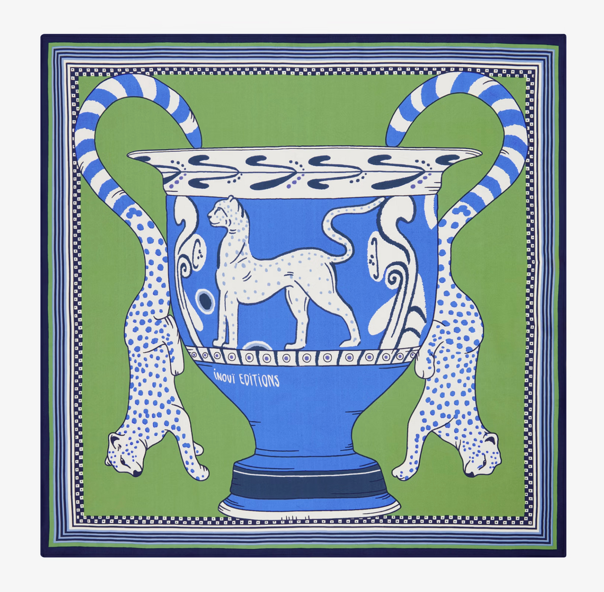 Square Scarf 55 Collectionneur Green