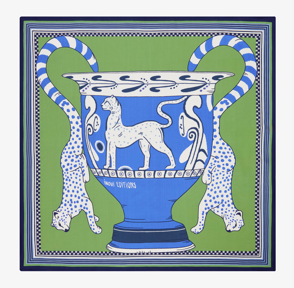 Square Scarf 55 Collectionneur Green