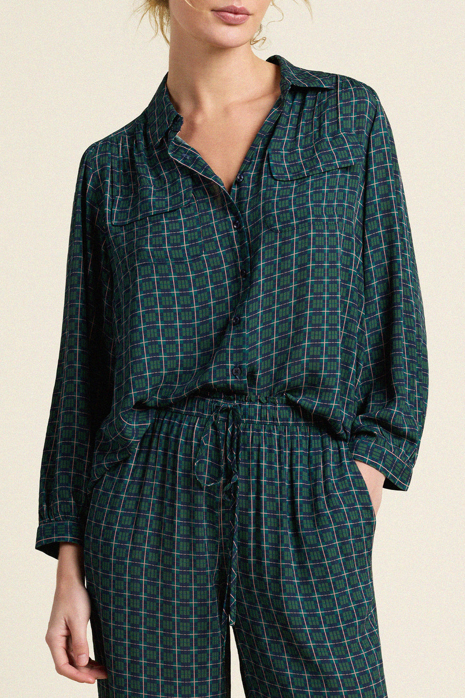 Zola Blouse Davenport Plaid