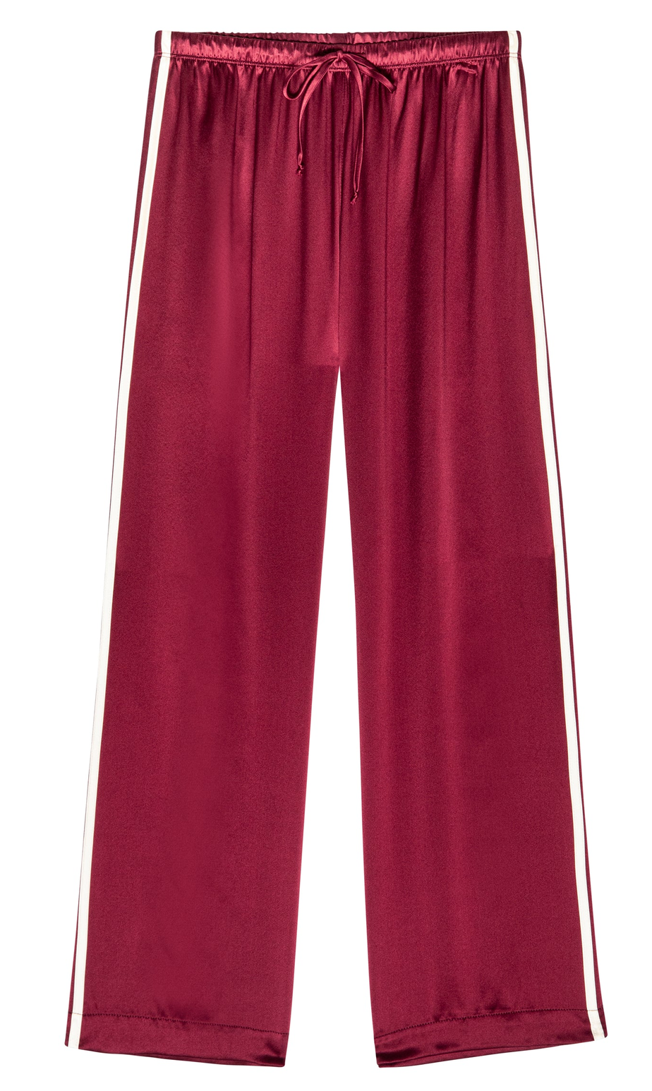 Silk stripe crop pant