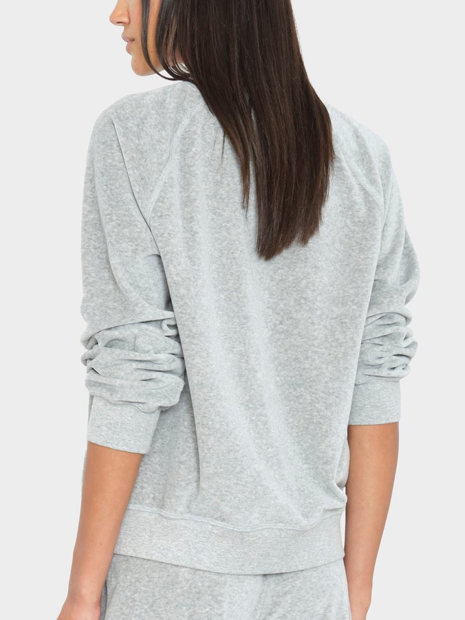 Pierre Velour Sweatshirt Heather Grey