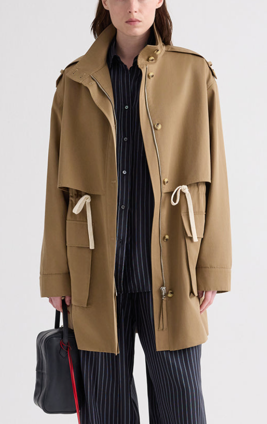 Drawing Conclusions Trench Coat Khaki