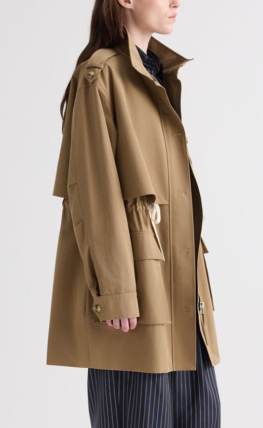 Drawing Conclusions Trench Coat Khaki