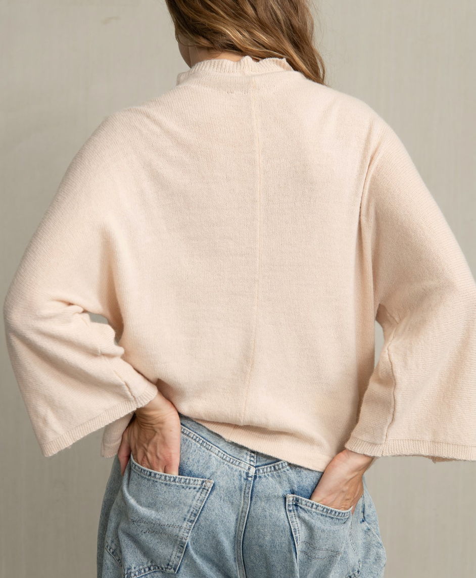 Diora Reversible Knit Cardigan Blush