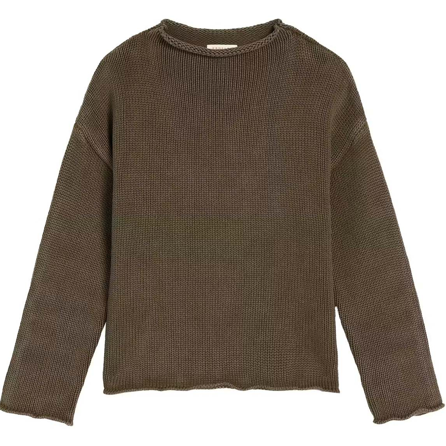 Lamis washed cotton sweater caper