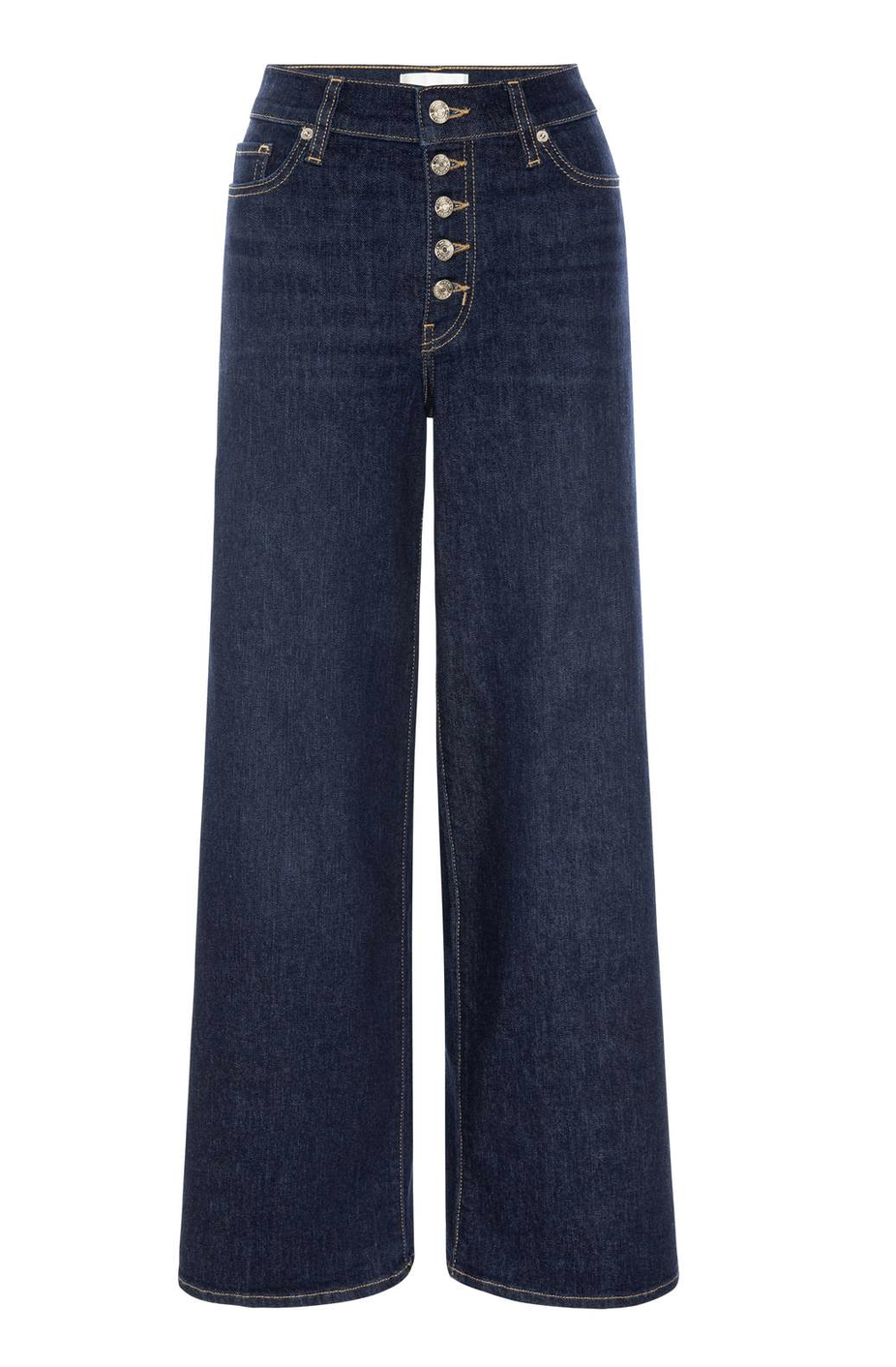 Le Slim Palazzo Exposed Button Fairway