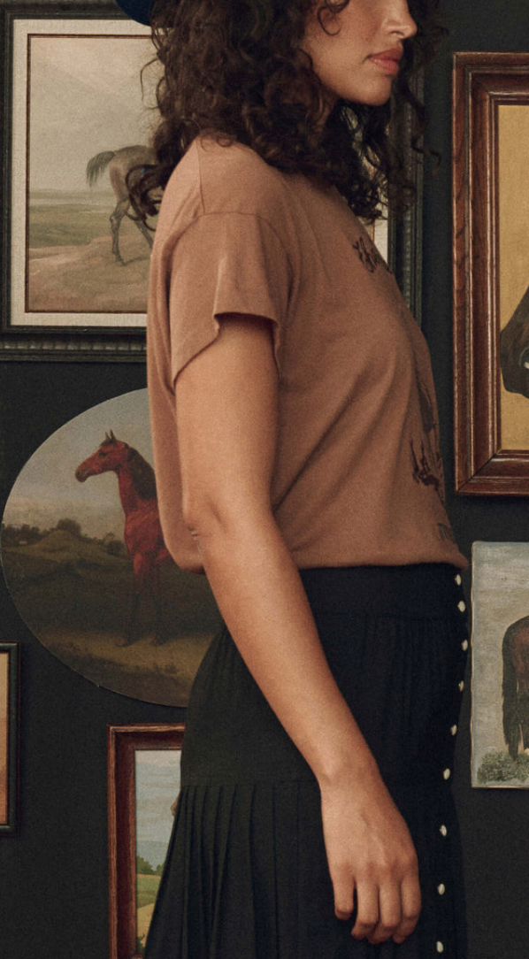 The Boxy Crew With Stetson Graphic Tobacco