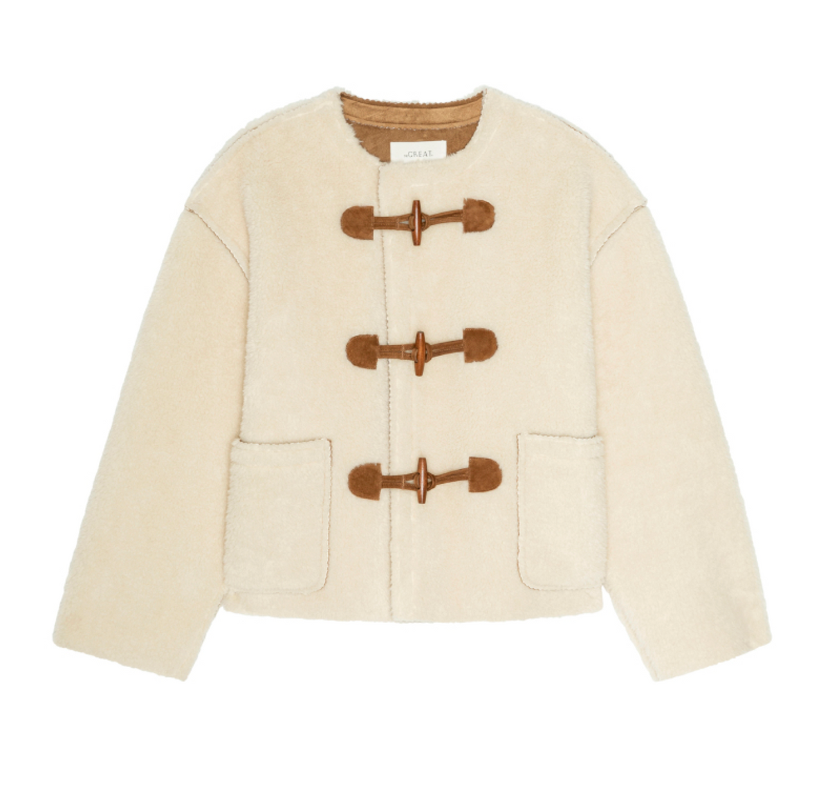 The Woodside Toggle Coat Cream