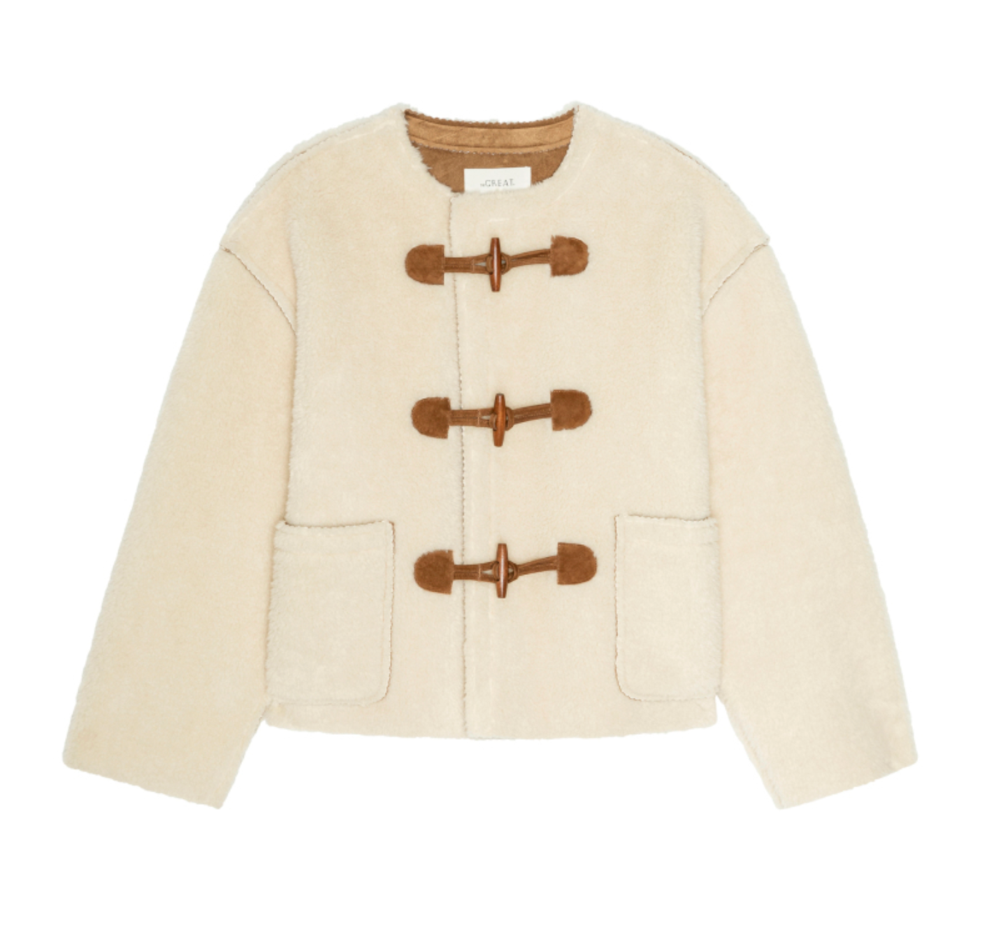 The Woodside Toggle Coat Cream