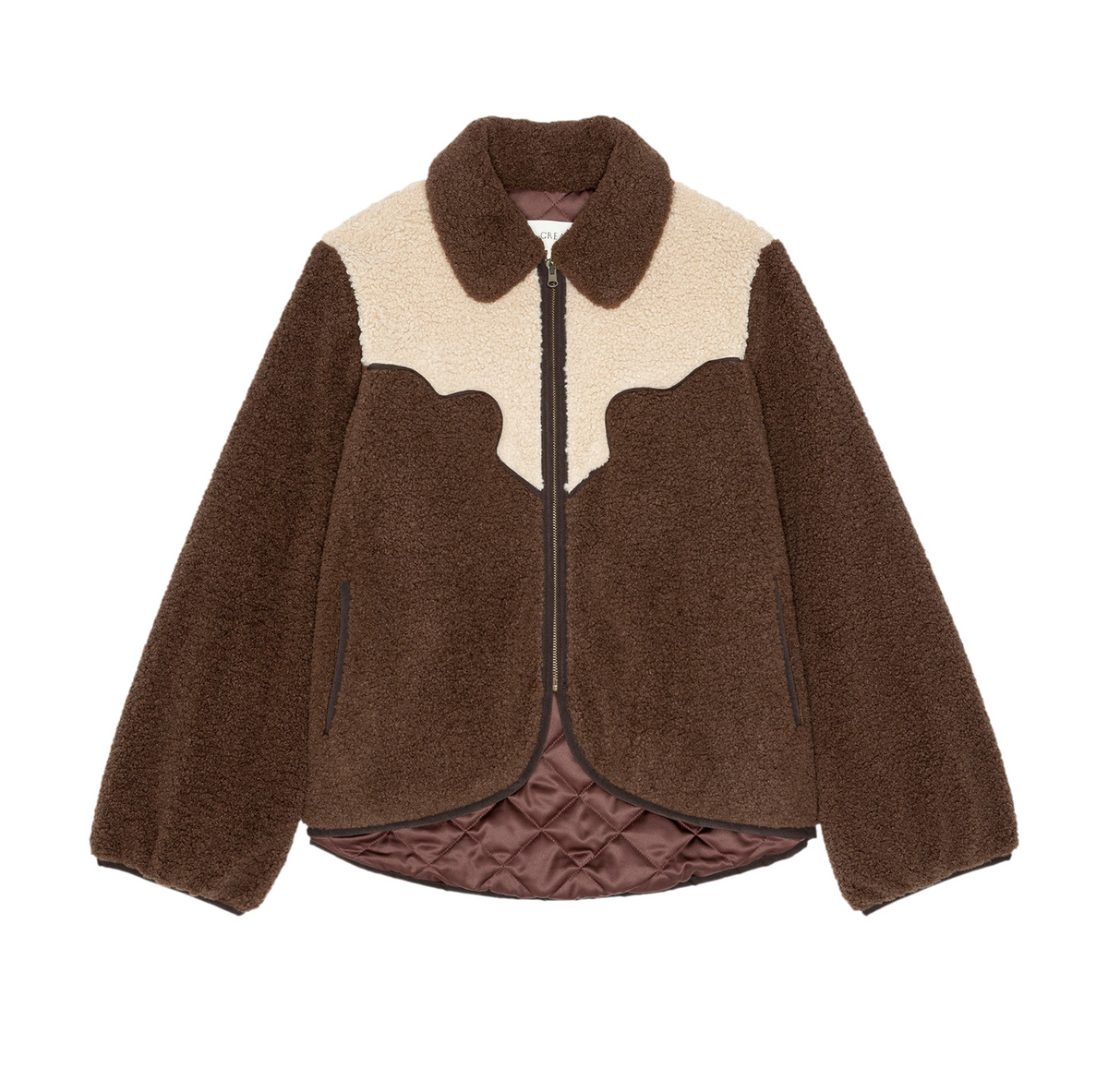 The Reversible Western Yoke Pasture Jacket Brown & Cream