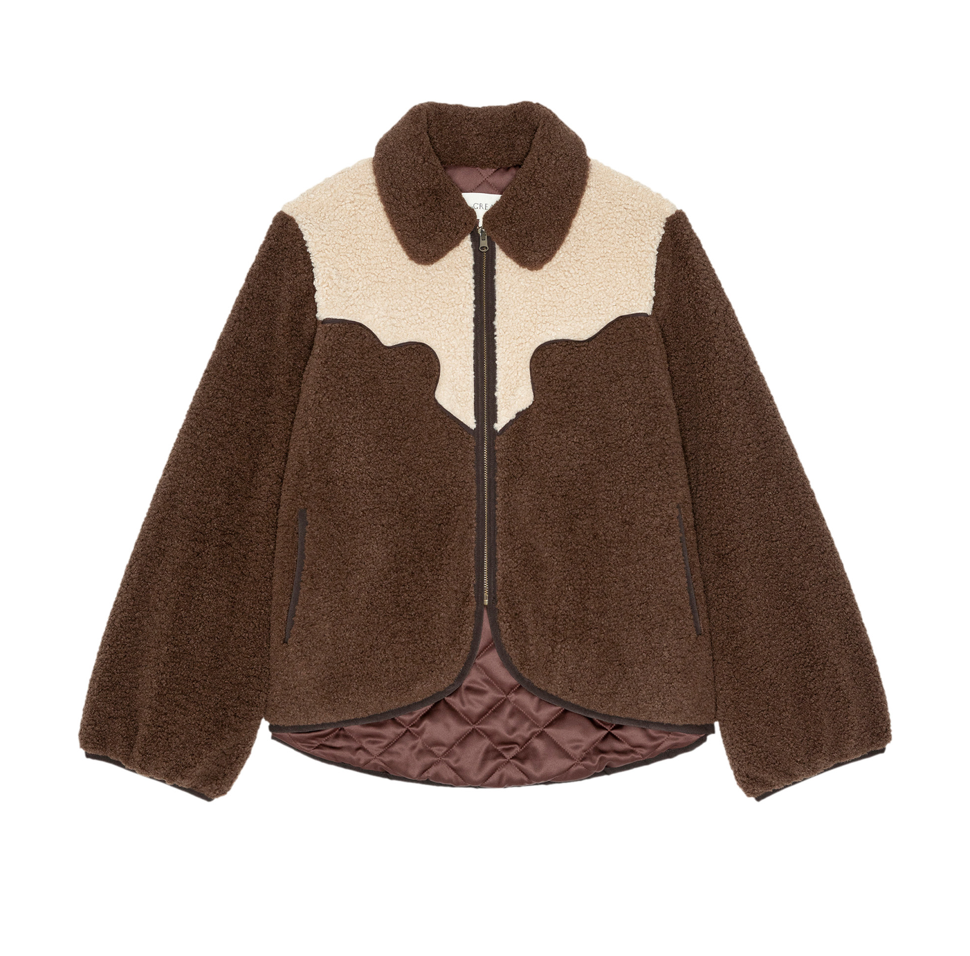 The Reversible Western Yoke Pasture Jacket Brown & Cream